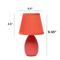 Creekwood Home Nauru 9.5" Petite Oblong Table Lamp